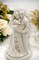 50th Anniversary Milestone-The Golden Wedding Anniversary-Hand Crafted Ceramic Cake Topper with Golden Accents, Anniversary Décor, Anniversary Party Gift, 50th Celebration